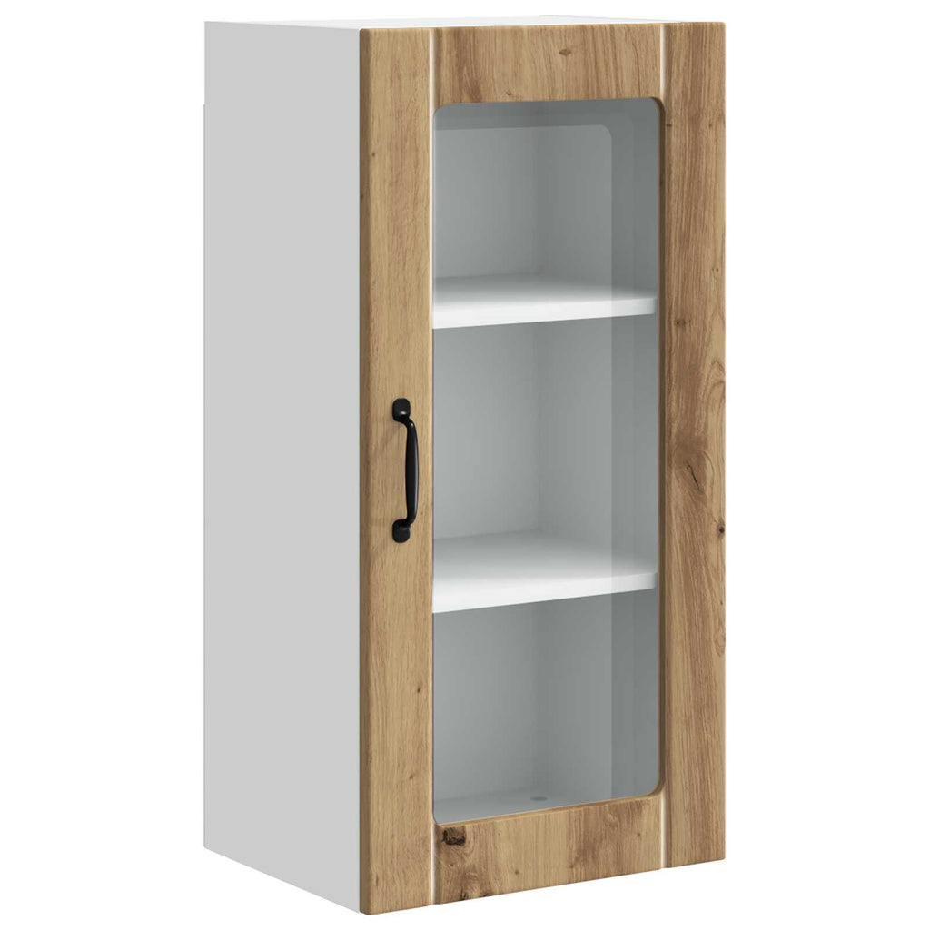 Wandglas-Schrank PORTO Artisan-Eiche 40 x 31 x 80 cm