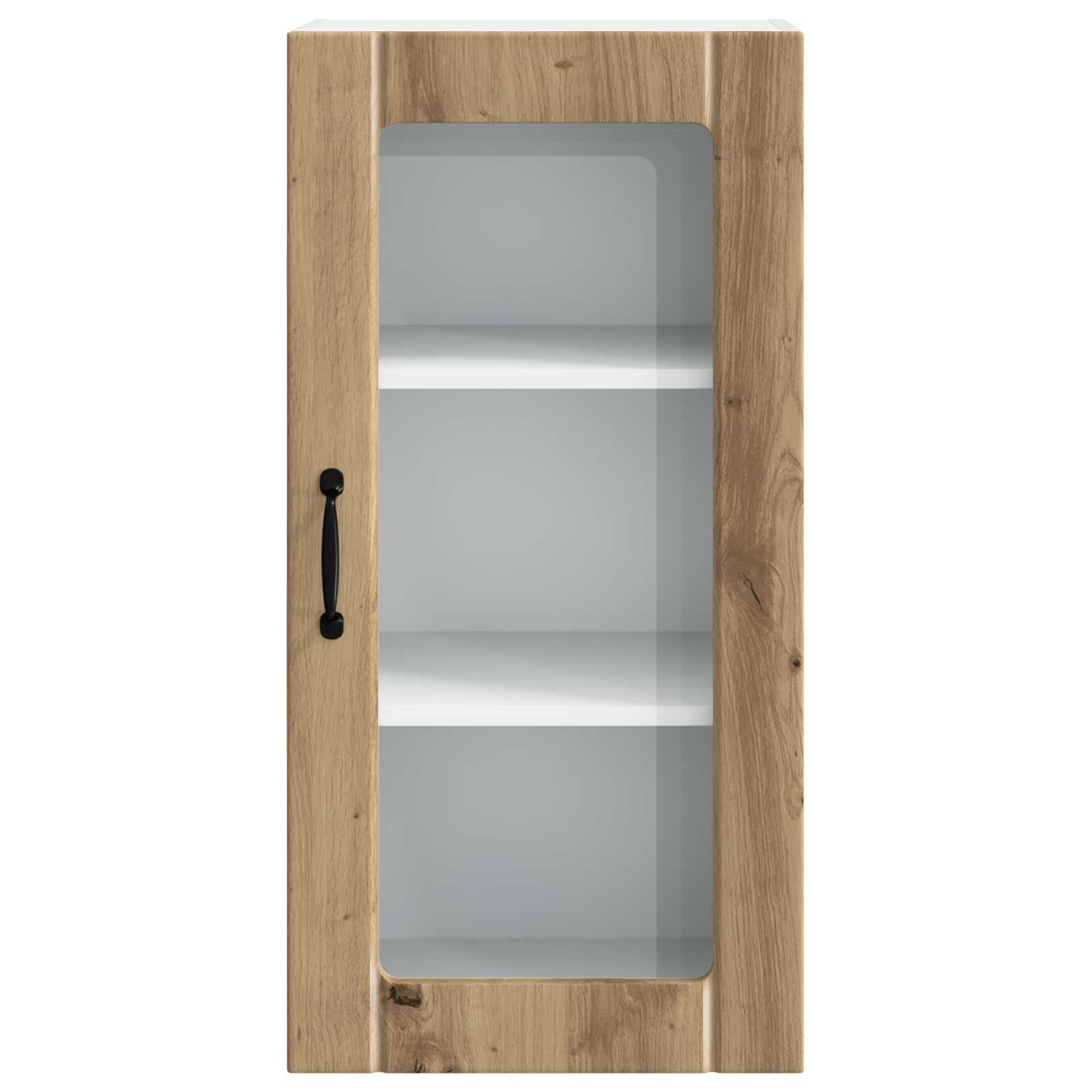 Wandglas-Schrank PORTO Artisan-Eiche 40 x 31 x 80 cm