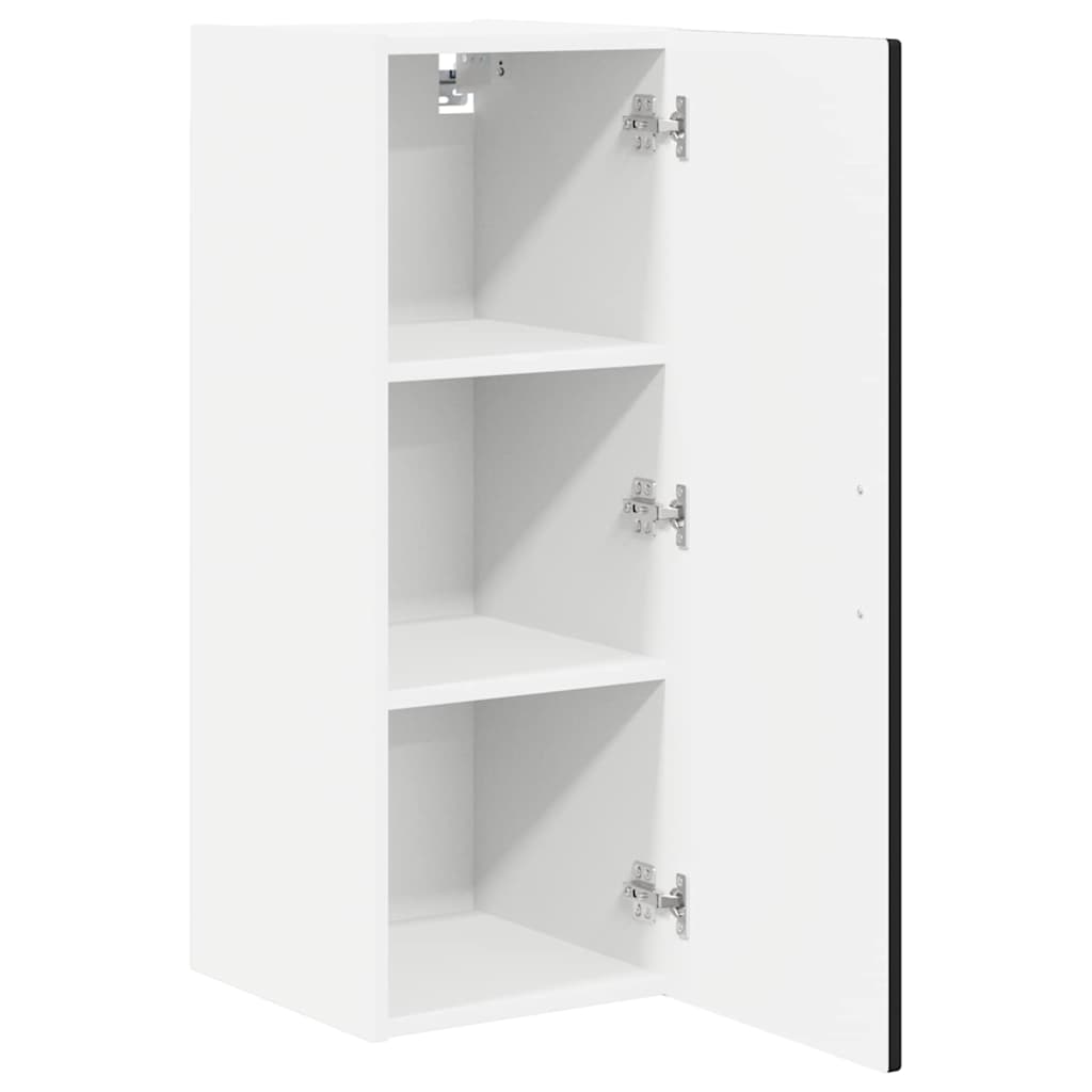 Wandschrank PORTO Schwarz 30 x 31 x 80 cm Holzwerkstoff