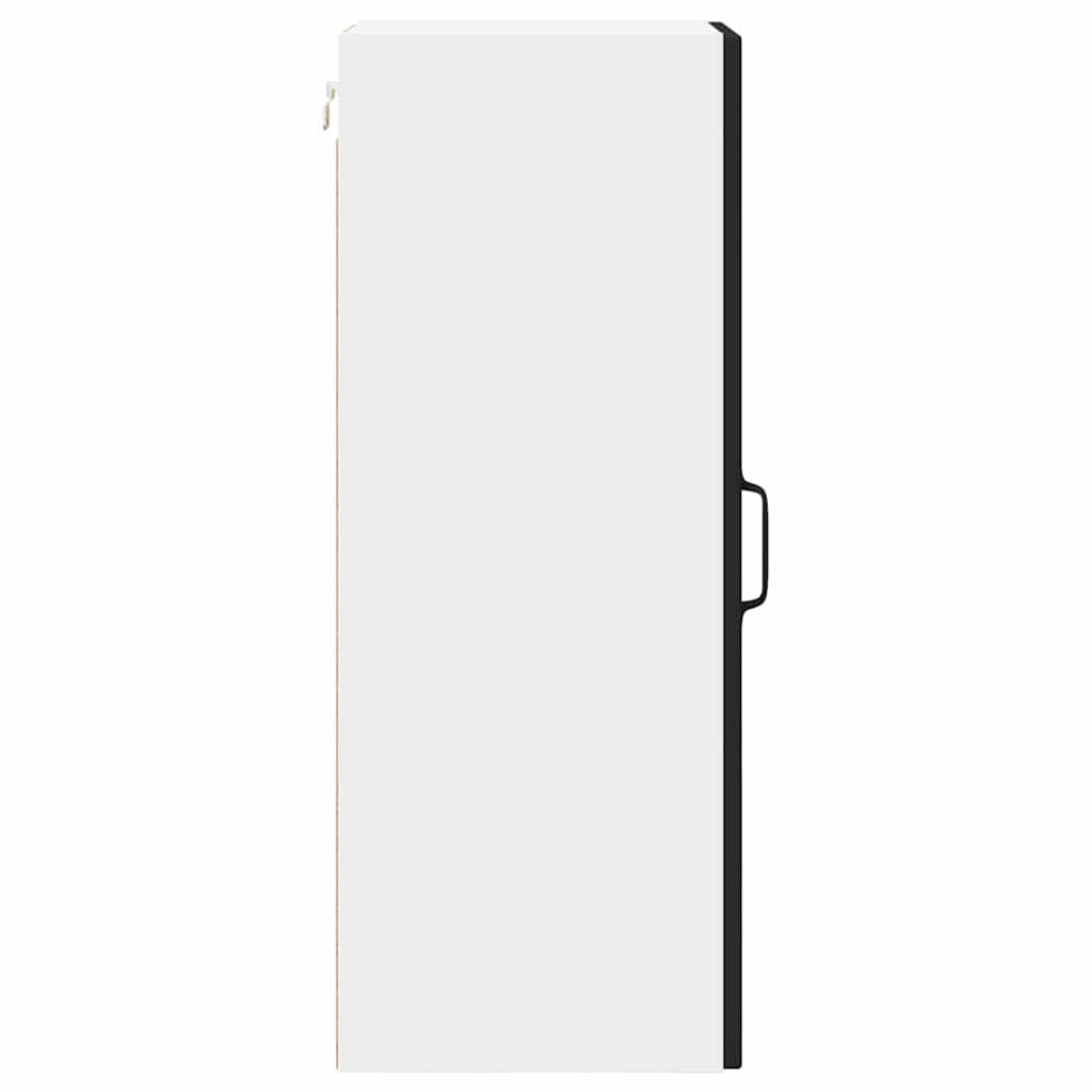Wandschrank PORTO Schwarz 30 x 31 x 80 cm Holzwerkstoff