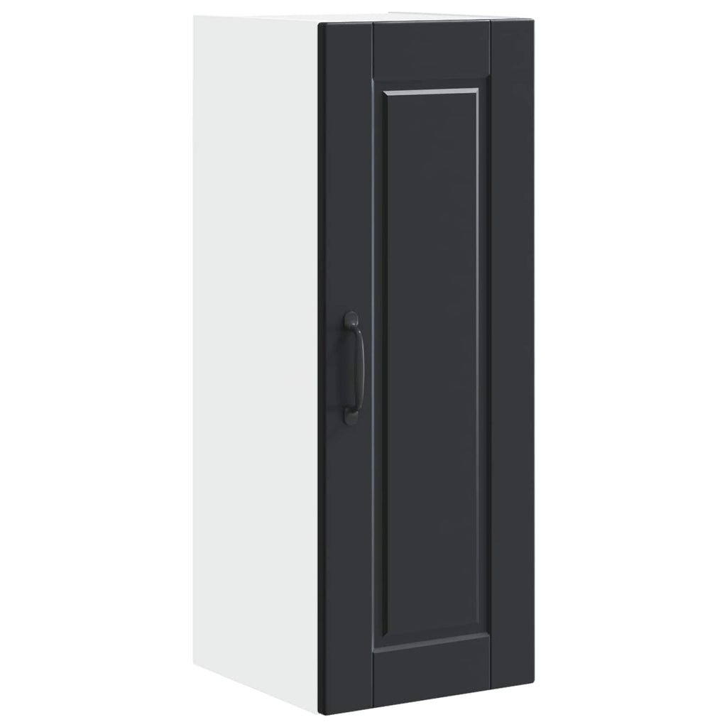 Wandschrank PORTO 2 pcs Schwarz 30 x 31 x 80 cm Holzwerkstoff