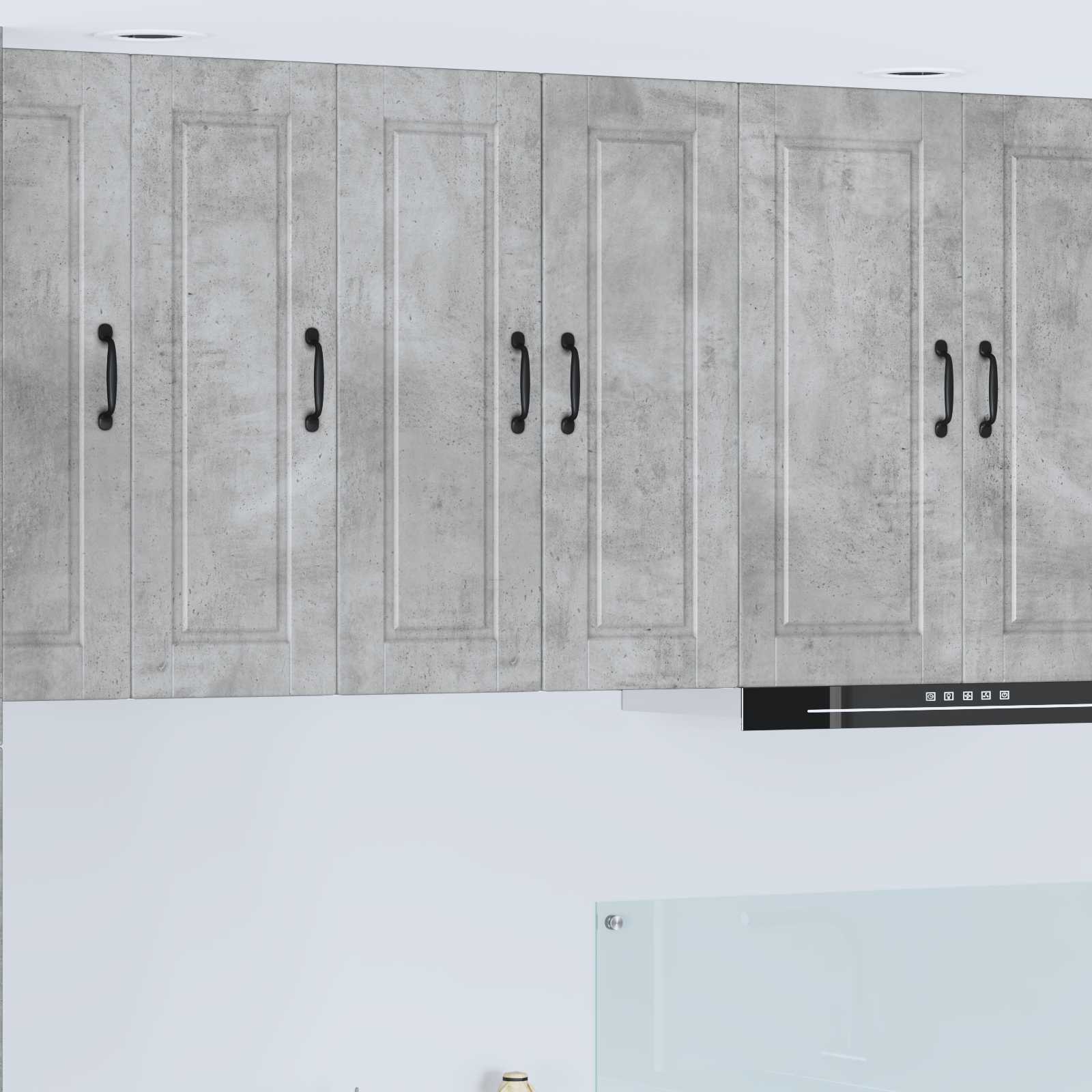 Wandschrank PORTO Beton Grau 30 x 31 x 80 cm Holzwerkstoff