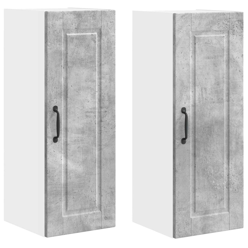 Wandschrank PORTO 2 pcs Beton Grau 30 x 31 x 80 cm