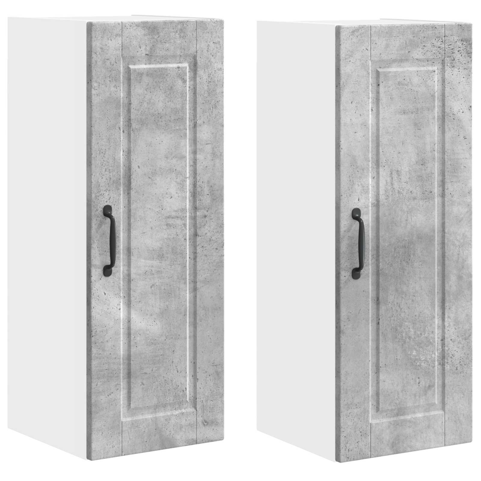 Wandschrank PORTO 2 pcs Beton Grau 30 x 31 x 80 cm