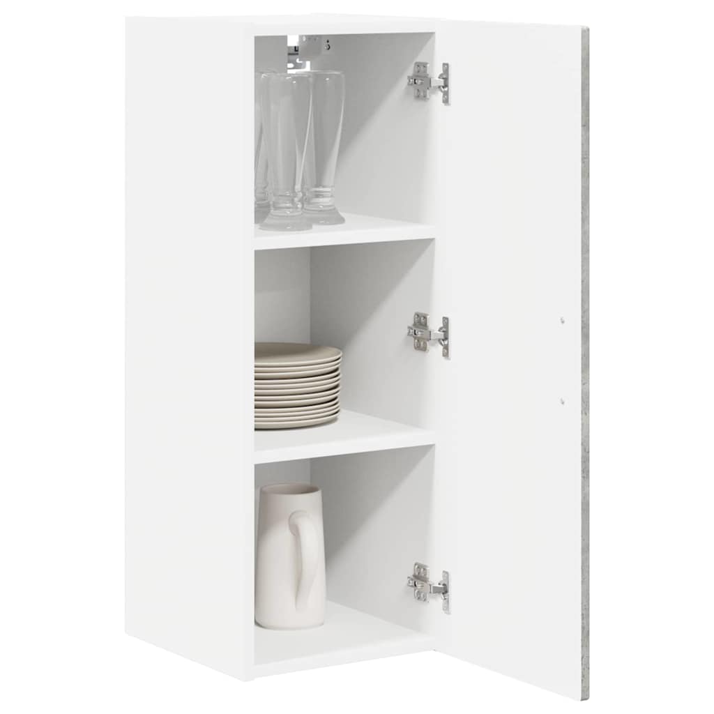 Wandschrank PORTO 2 pcs Beton Grau 30 x 31 x 80 cm