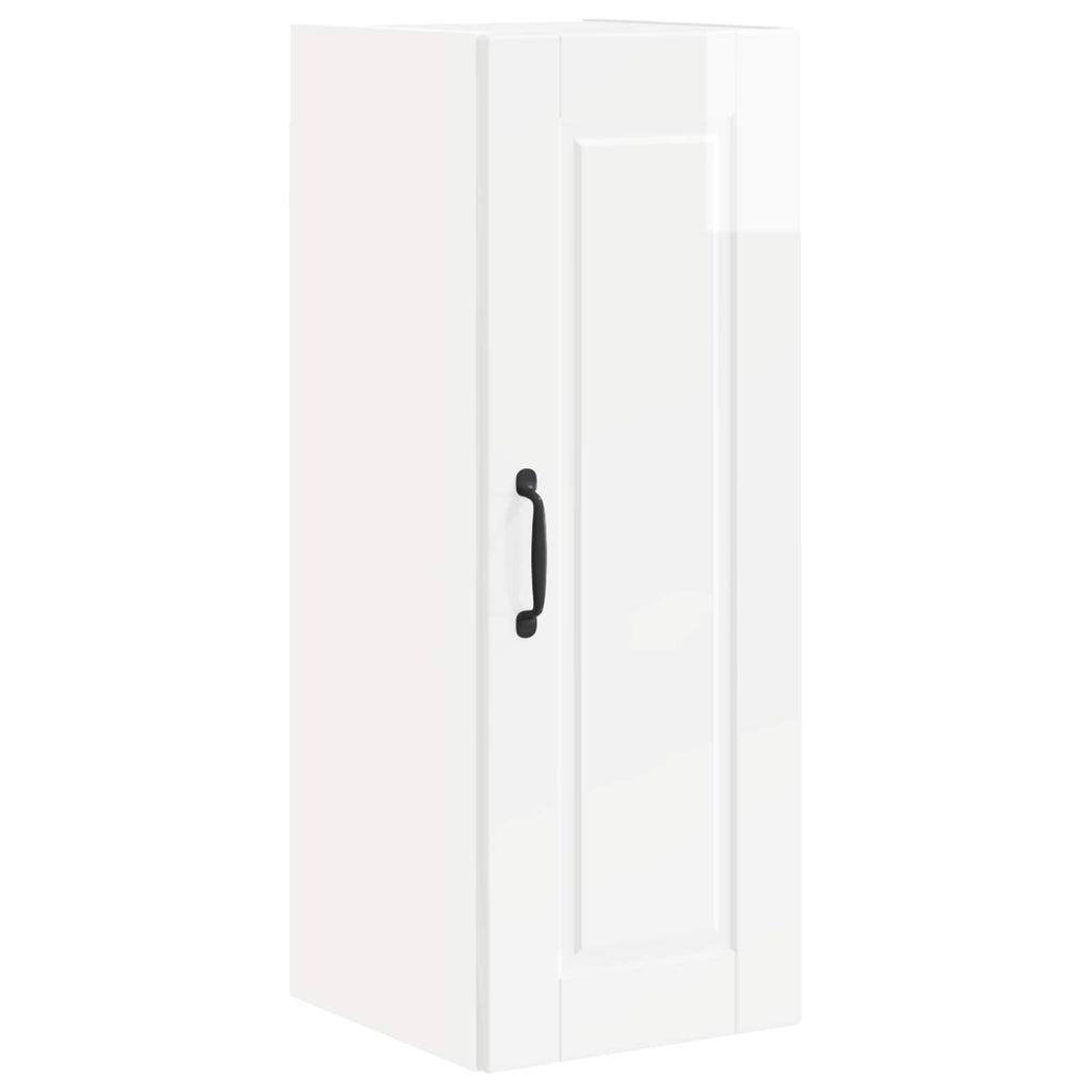 Wandschrank PORTO 2 pcs Hochglanz Weiß 30 x 31 x 80 cm