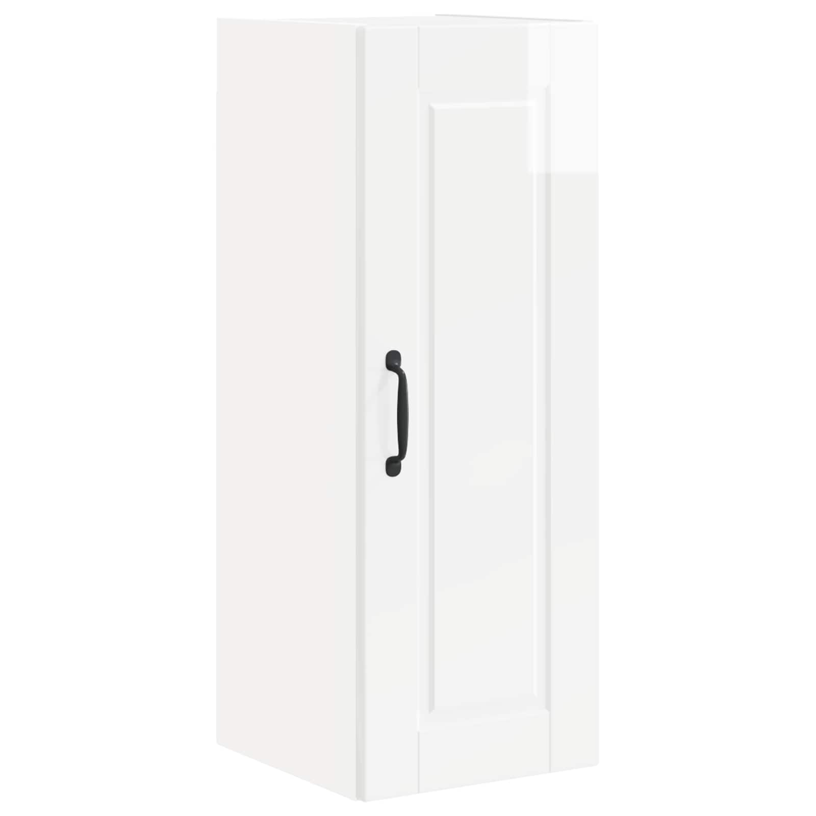 Wandschrank PORTO 2 pcs Hochglanz Weiß 30 x 31 x 80 cm