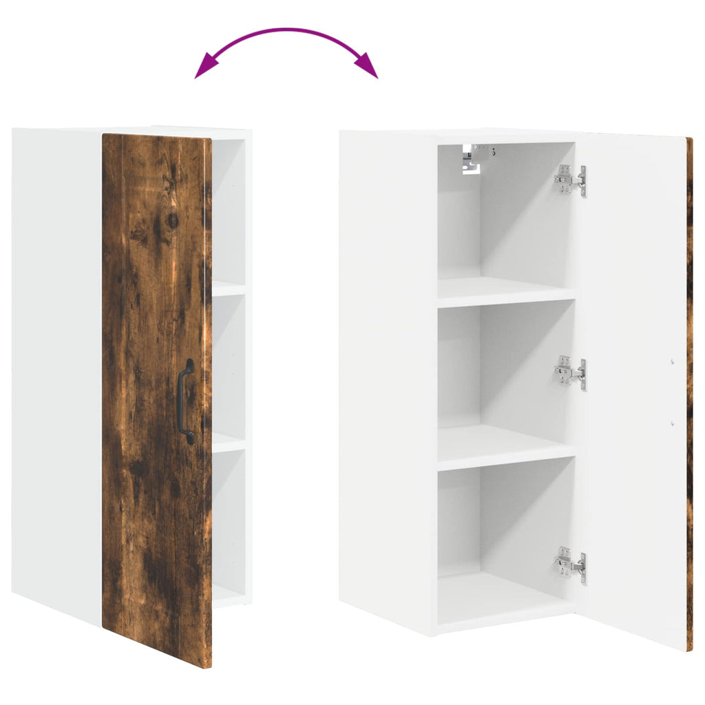 Wandschrank PORTO Geräucherte Eiche 30 x 31 x 80 cm