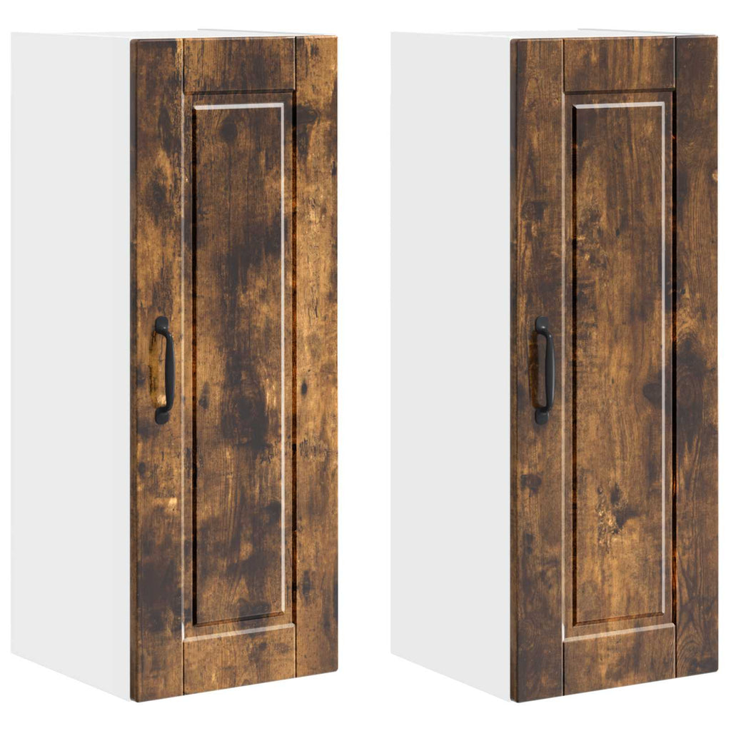 Wandschrank PORTO 2 pcs Geräucherte Eiche 30 x 31 x 80 cm