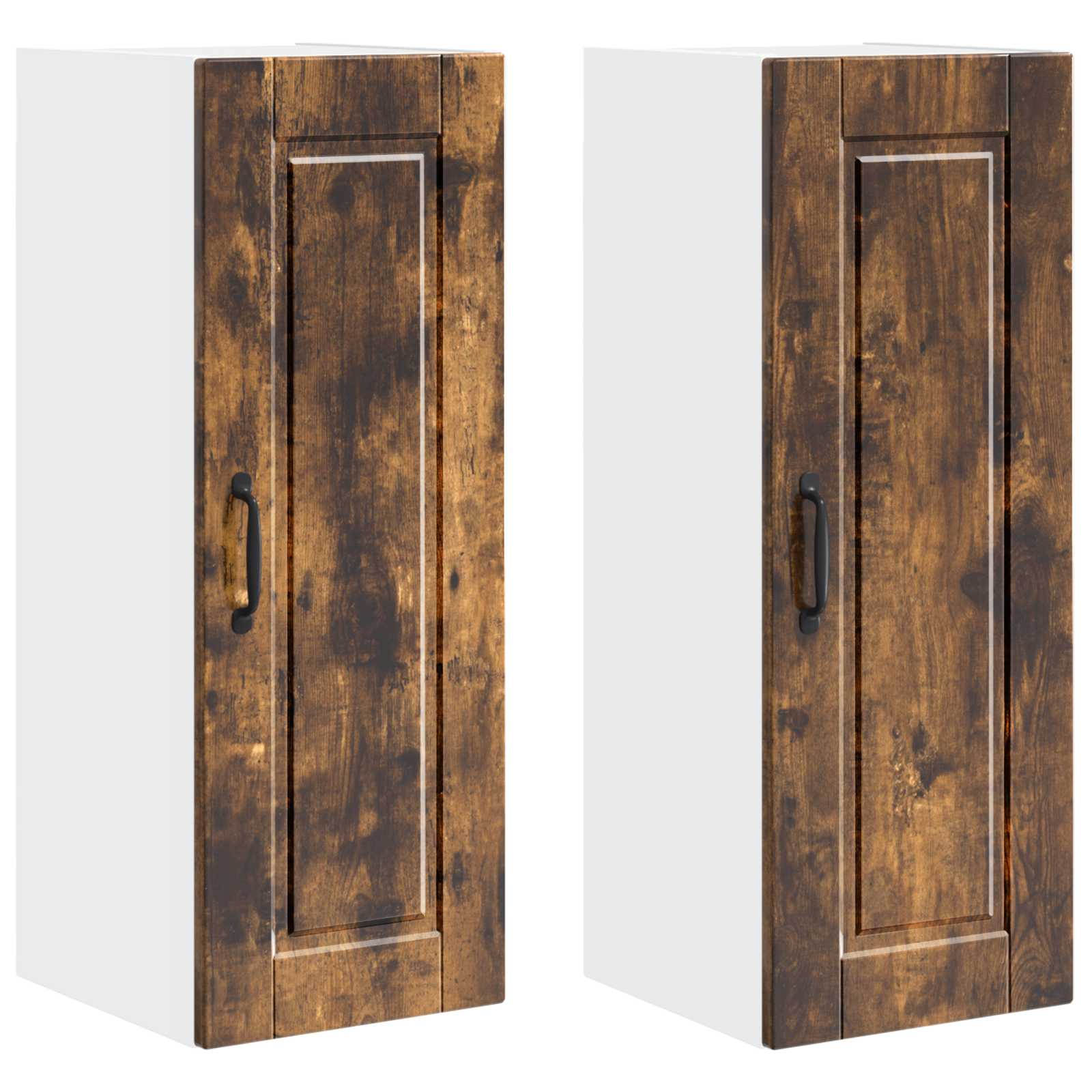 Wandschrank PORTO 2 pcs Geräucherte Eiche 30 x 31 x 80 cm
