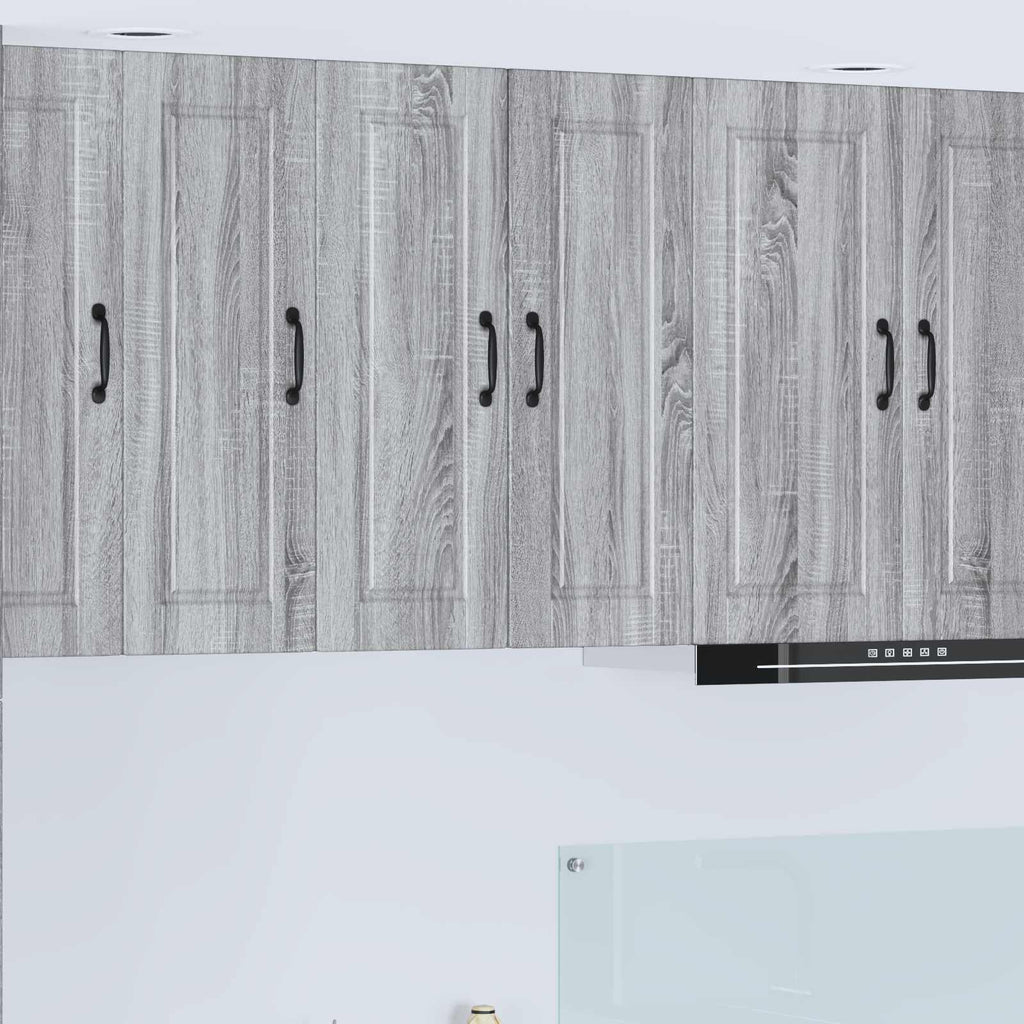 Wandschrank PORTO Graues Sonoma 30 x 31 x 80 cm Holzwerkstoff