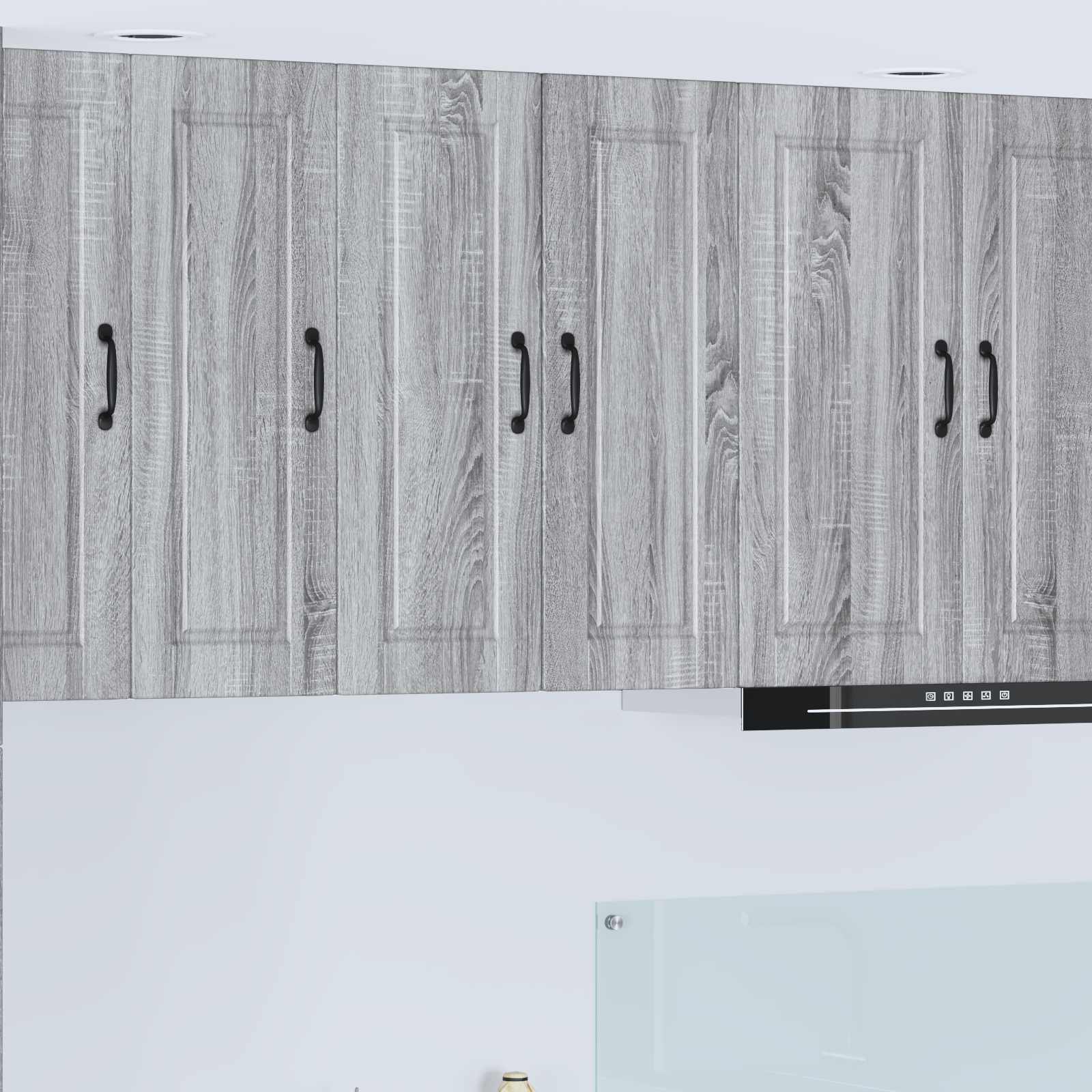 Wandschrank PORTO Graues Sonoma 30 x 31 x 80 cm Holzwerkstoff