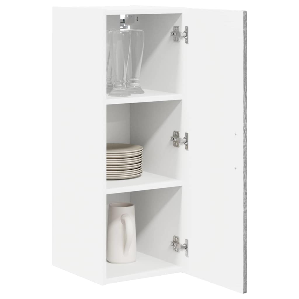 Wandschrank PORTO Graues Sonoma 30 x 31 x 80 cm Holzwerkstoff