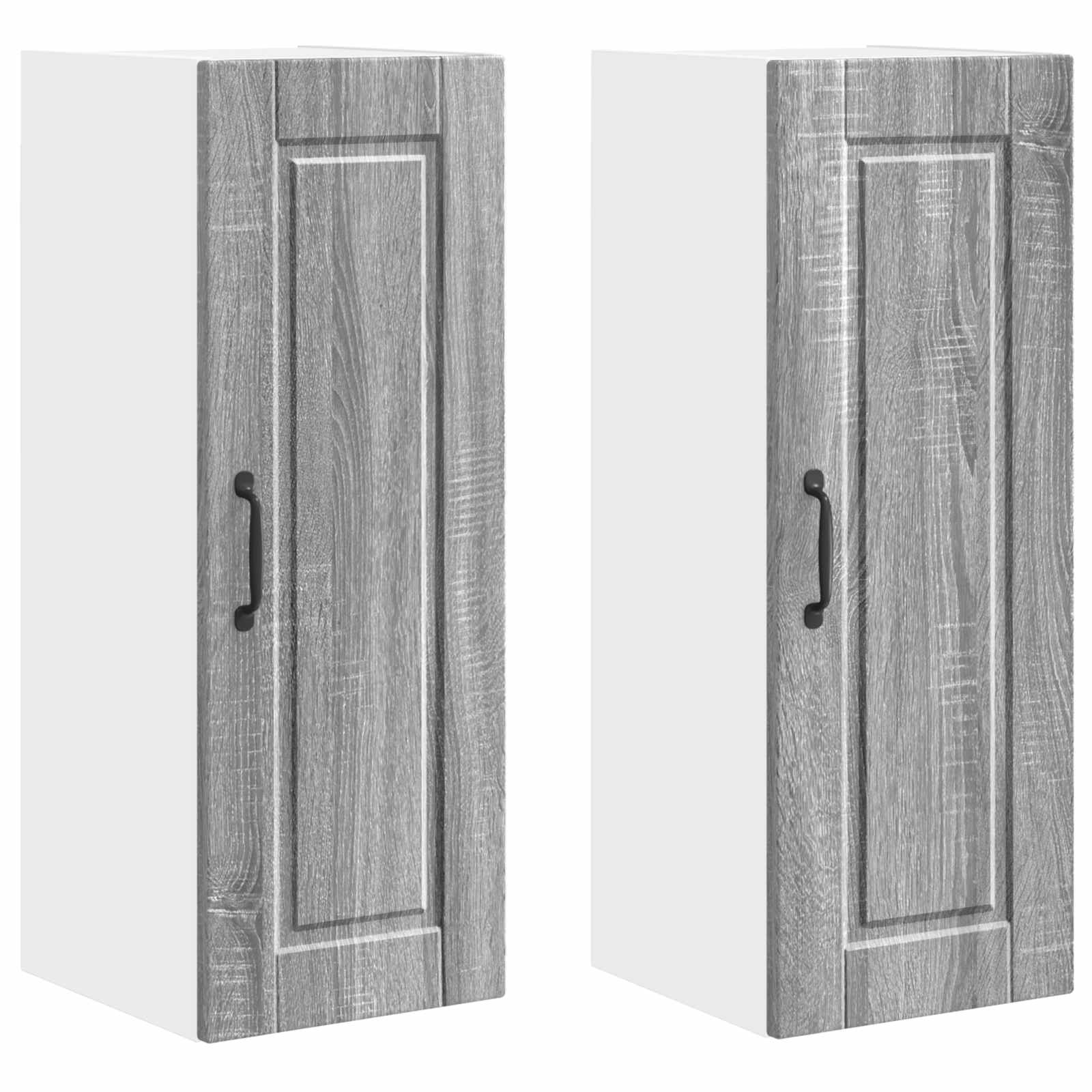 Wandschrank PORTO 2 pcs Graues Sonoma 30 x 31 x 80 cm