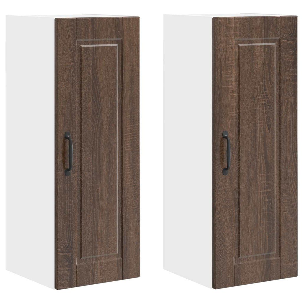 Wandschrank PORTO 2 pcs Braun Eichen-Optik 30 x 31 x 80 cm