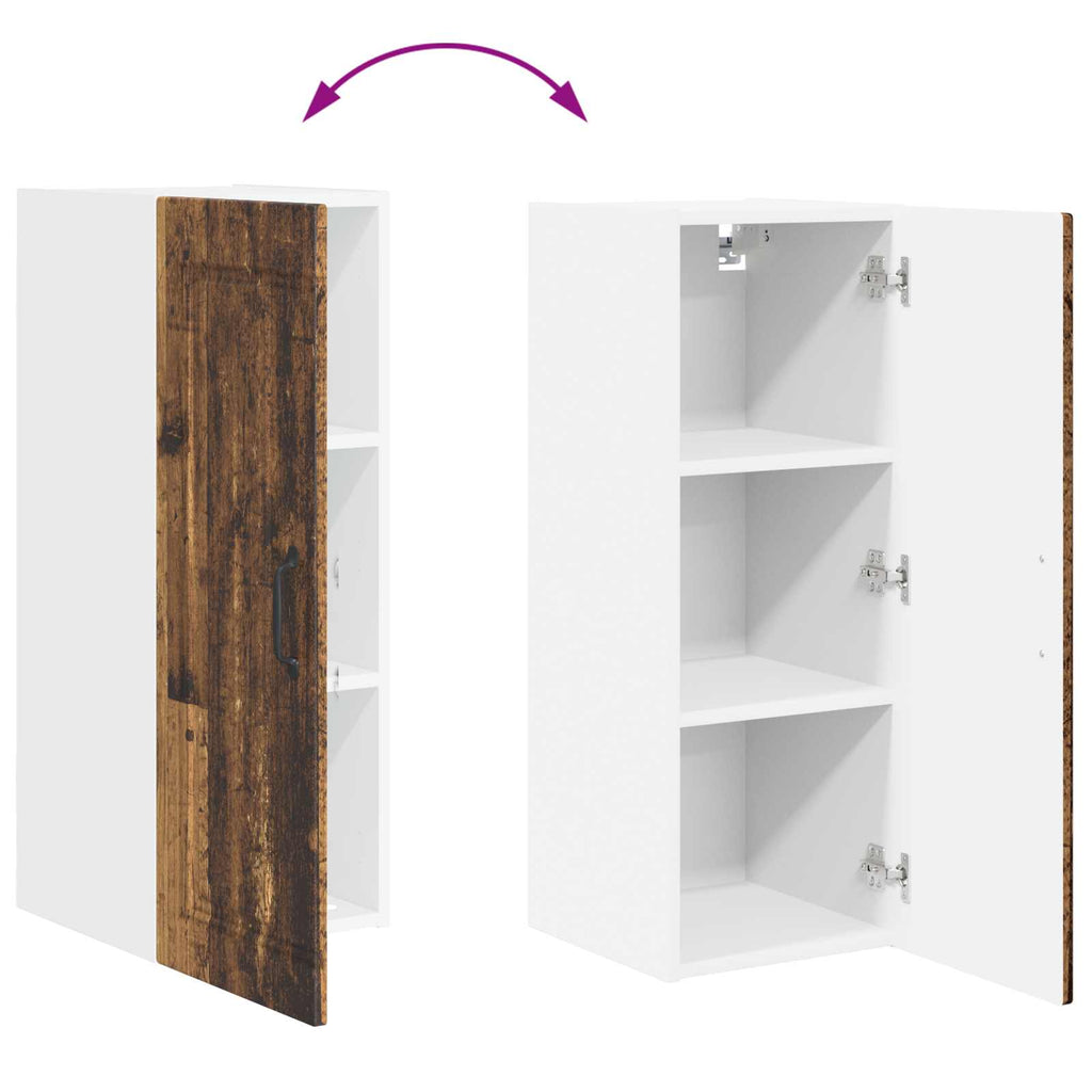Wandschrank PORTO Altholz 30 x 31 x 80 cm Holzwerkstoff