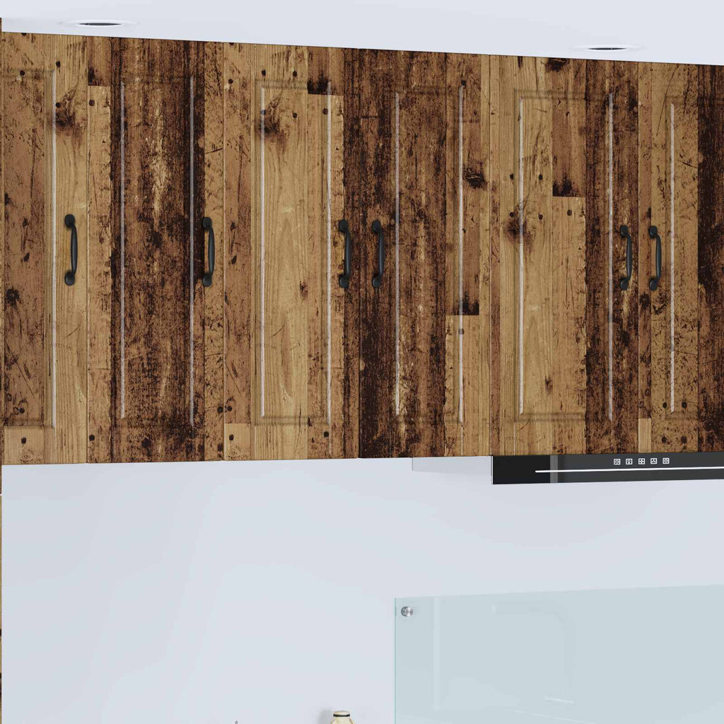 Wandschrank PORTO 2 pcs Altholz 30 x 31 x 80 cm Holzwerkstoff