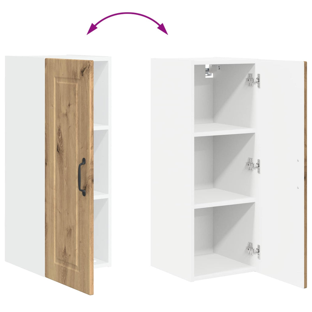 Wandschrank PORTO Artisan-Eiche 30 x 31 x 80 cm Holzwerkstoff