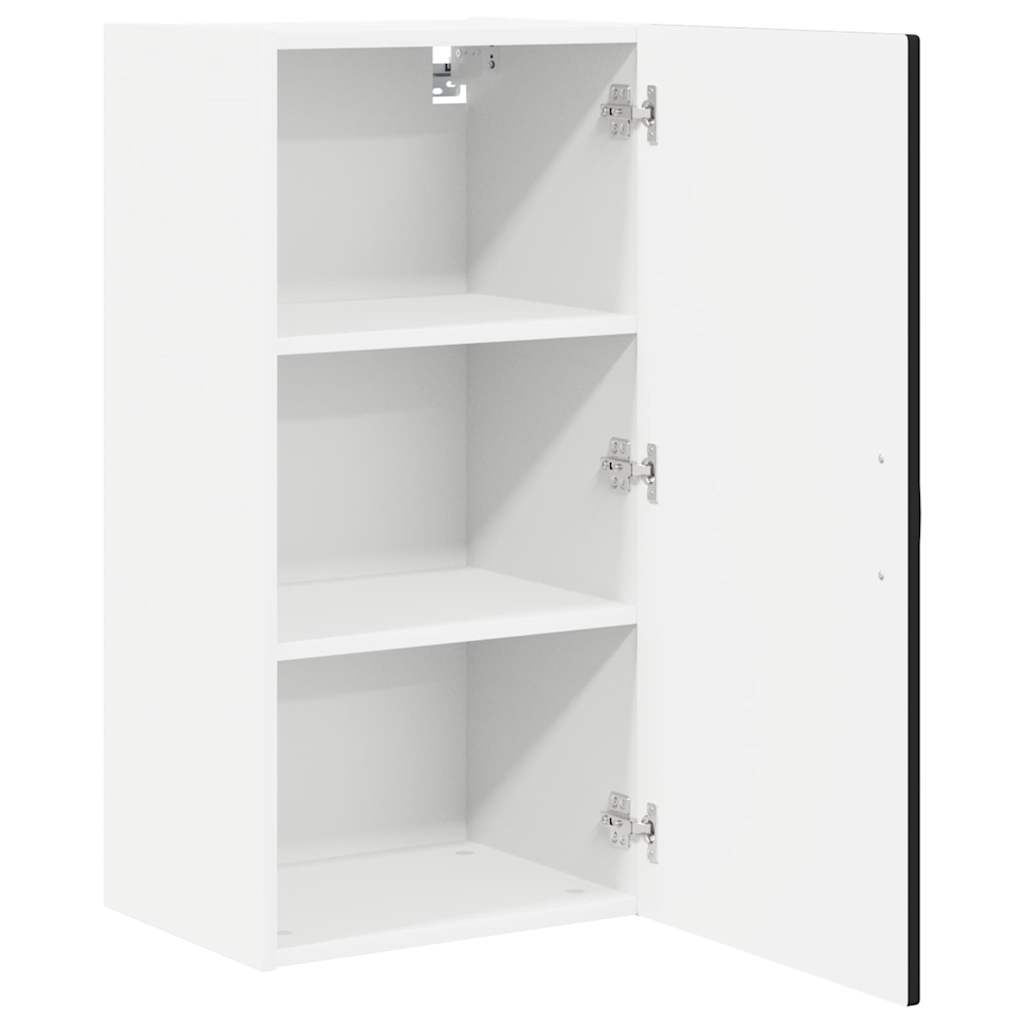 Wandschrank PORTO Schwarz 40 x 31 x 80 cm Holzwerkstoff