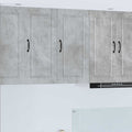 Wandschrank PORTO Beton Grau 40 x 31 x 80 cm Holzwerkstoff