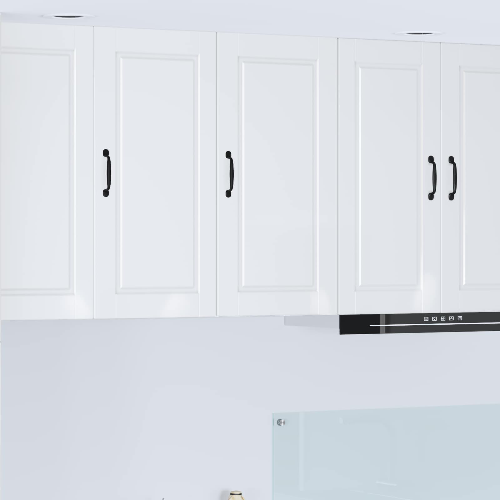 Wandschrank PORTO Hochglanz Weiß 40 x 31 x 80 cm Holzwerkstoff