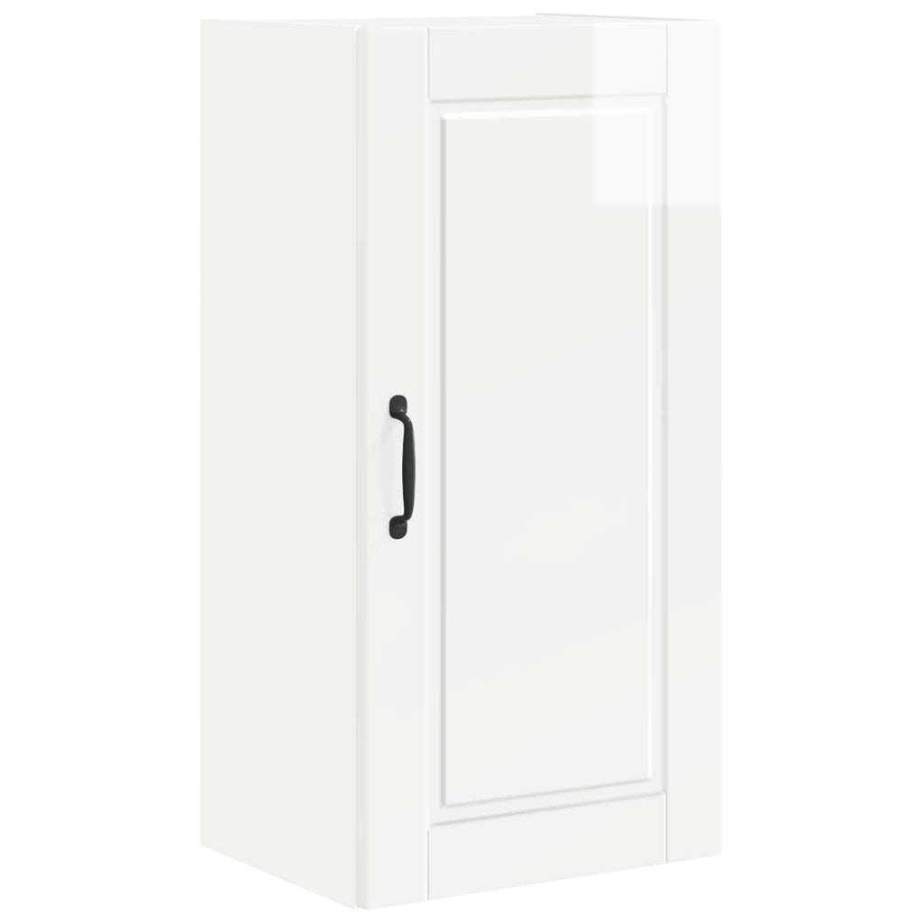 Wandschrank PORTO Hochglanz Weiß 40 x 31 x 80 cm Holzwerkstoff