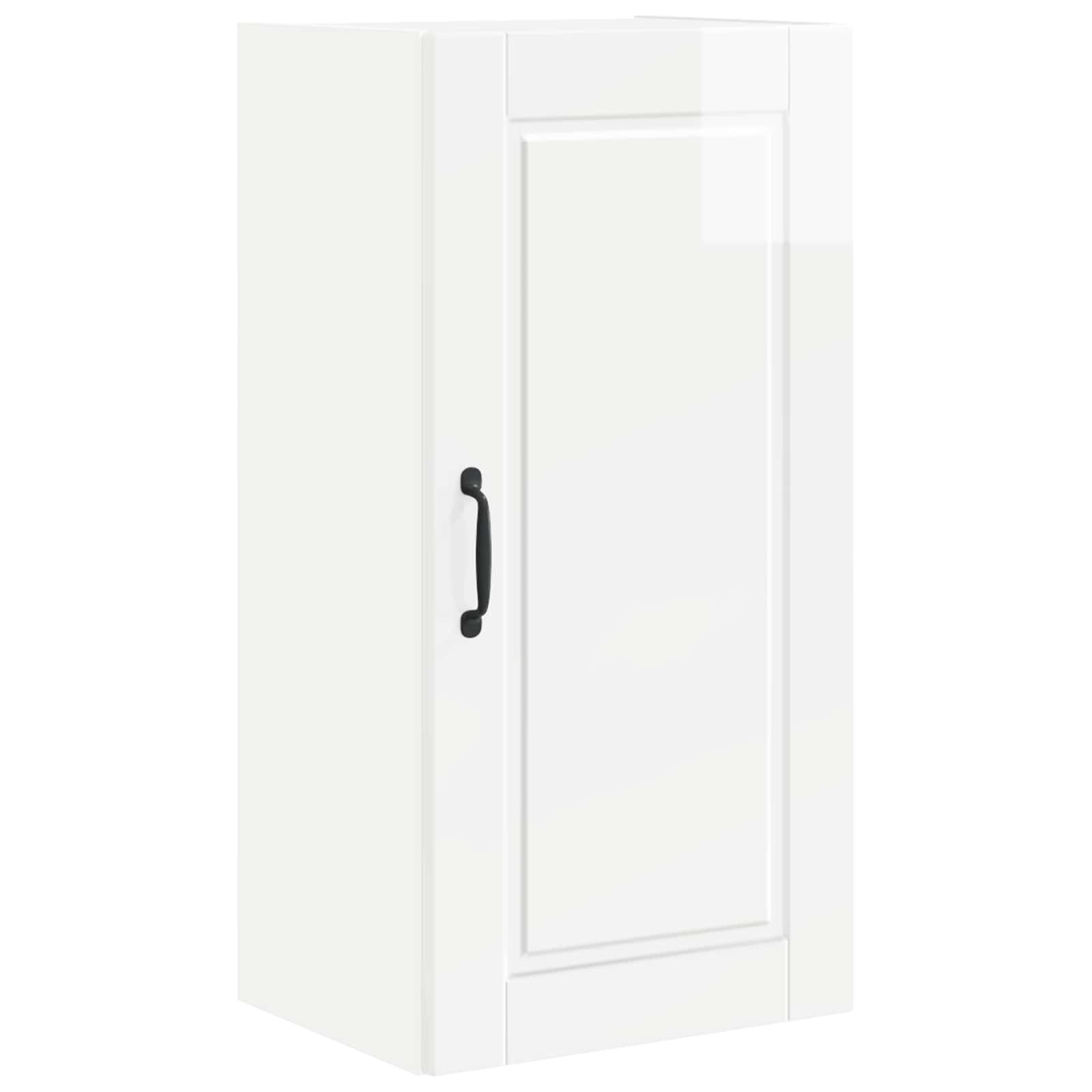 Wandschrank PORTO Hochglanz Weiß 40 x 31 x 80 cm Holzwerkstoff