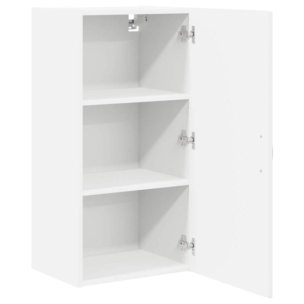 Wandschrank PORTO Hochglanz Weiß 40 x 31 x 80 cm Holzwerkstoff