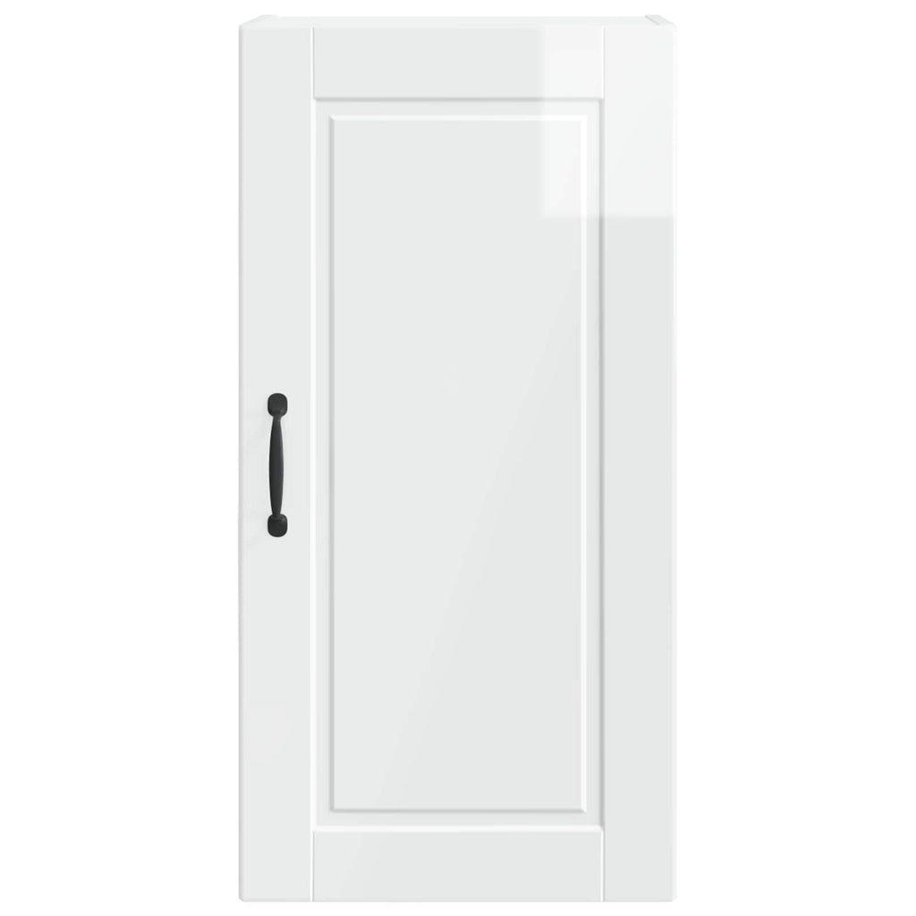 Wandschrank PORTO Hochglanz Weiß 40 x 31 x 80 cm Holzwerkstoff