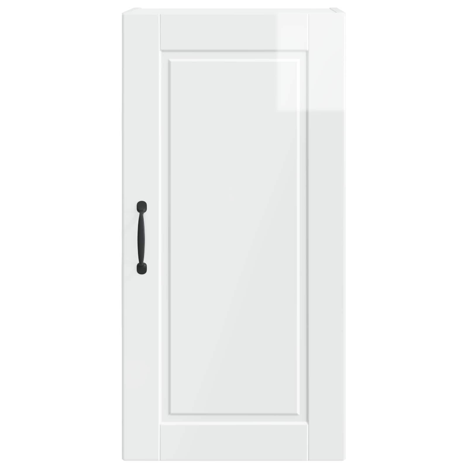 Wandschrank PORTO Hochglanz Weiß 40 x 31 x 80 cm Holzwerkstoff