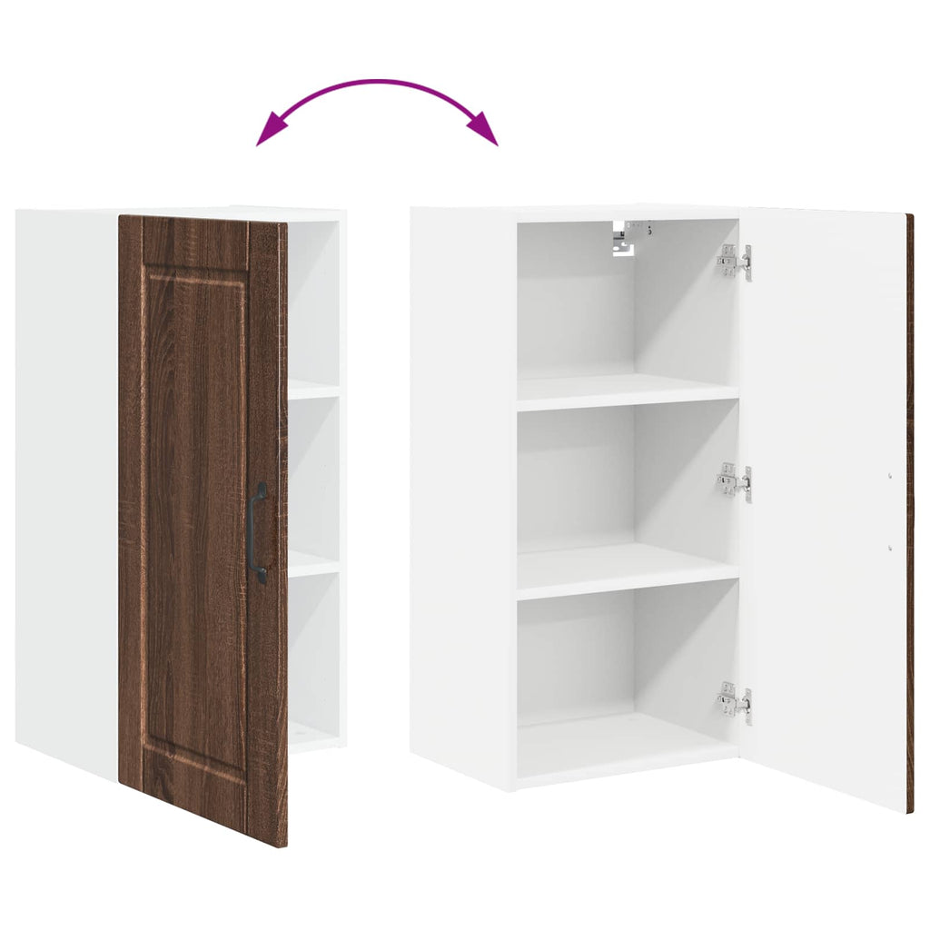 Wandschrank PORTO Braun Eichen-Optik 40 x 31 x 80 cm