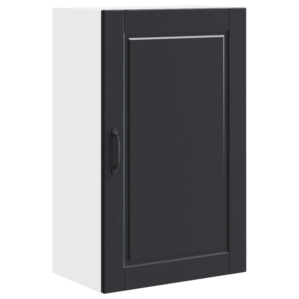 Wandschrank PORTO Schwarz 50 x 31 x 80 cm Holzwerkstoff