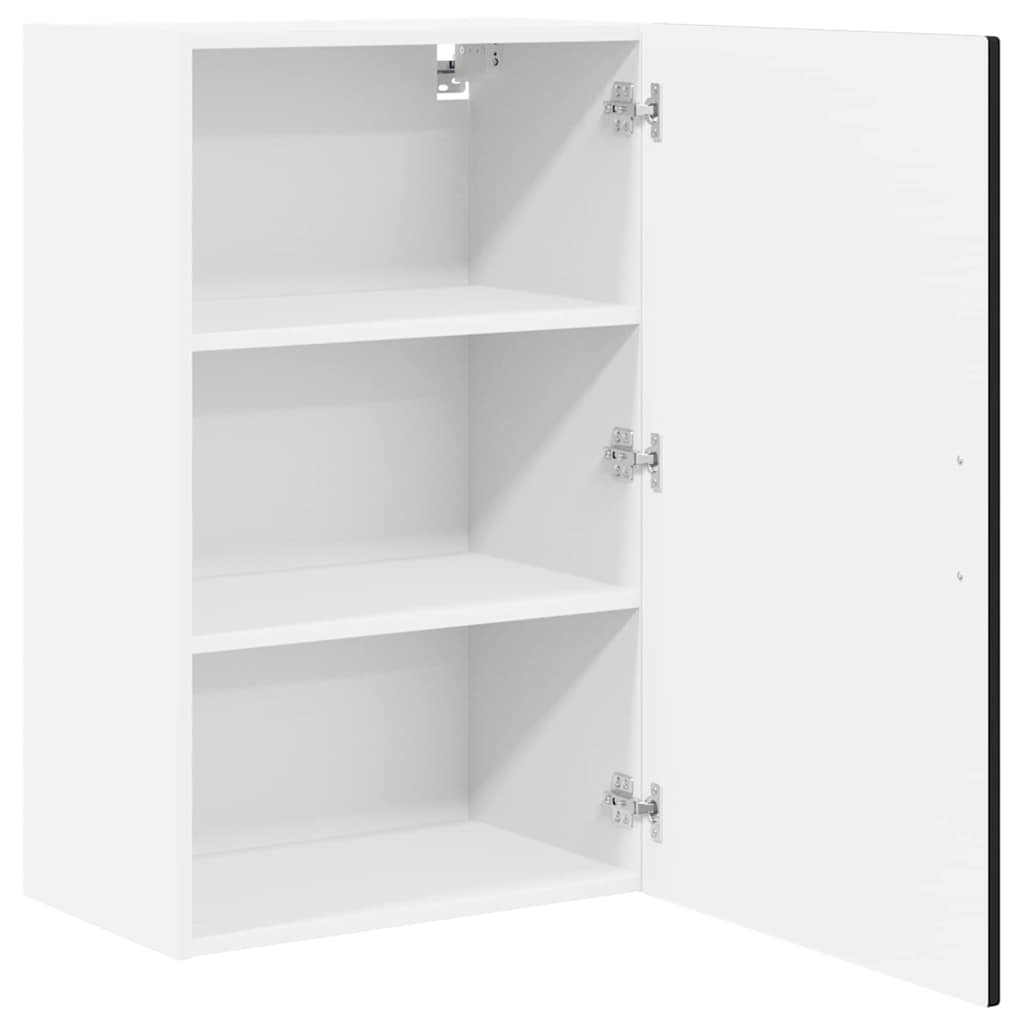 Wandschrank PORTO Schwarz 50 x 31 x 80 cm Holzwerkstoff