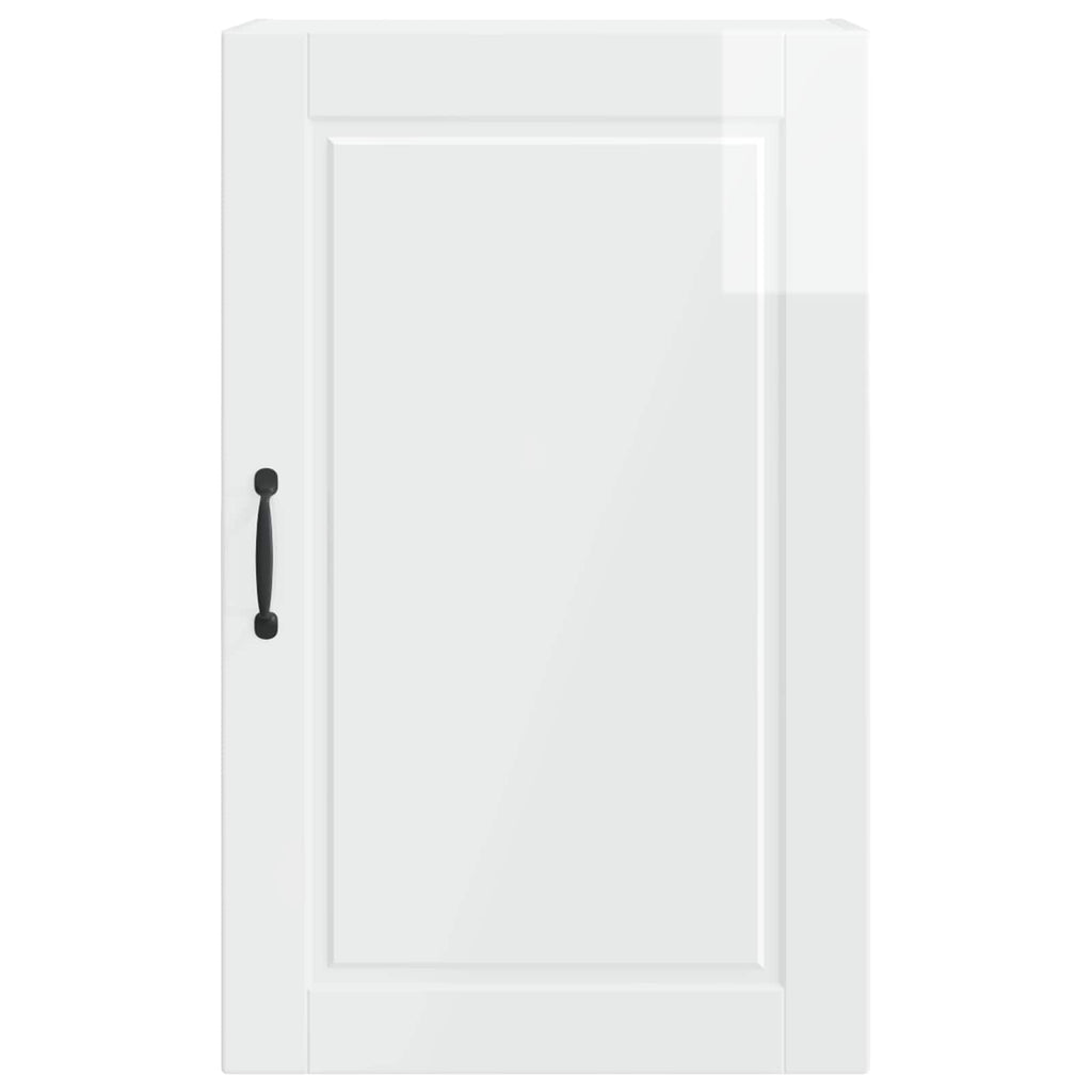 Wandschrank PORTO Hochglanz Weiß 50 x 31 x 80 cm Holzwerkstoff