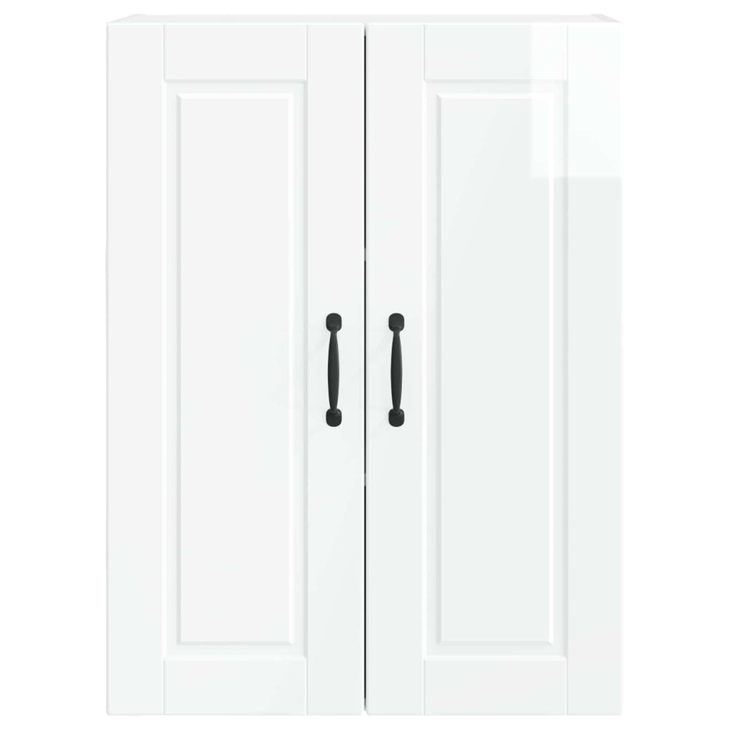 Wandschrank PORTO Hochglanz Weiß 60 x 31 x 80 cm Holzwerkstoff