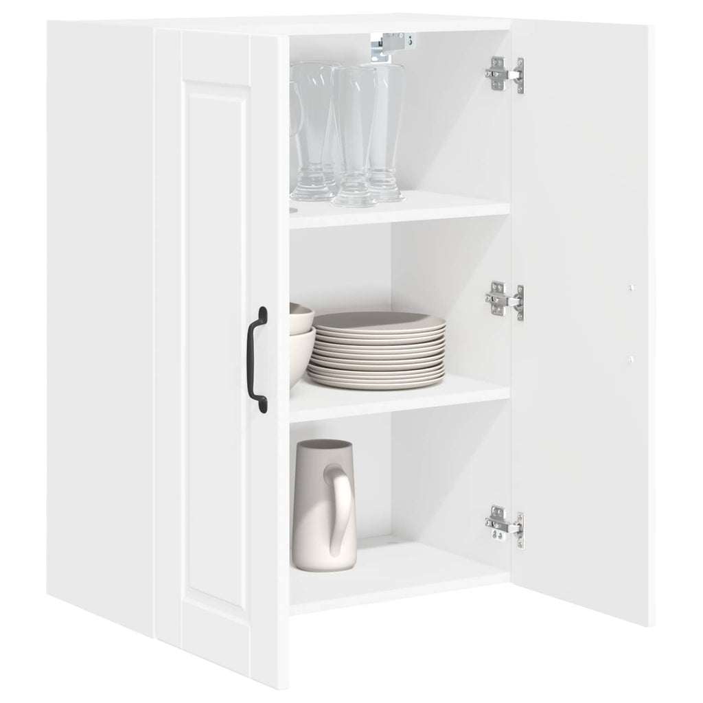 Wandschrank PORTO Hochglanz Weiß 60 x 31 x 80 cm Holzwerkstoff