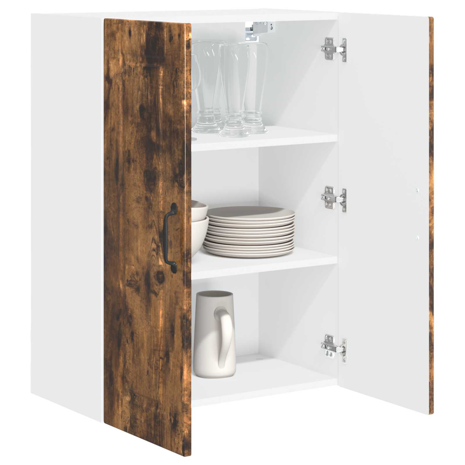 Wandschrank PORTO Geräucherte Eiche 60 x 31 x 80 cm