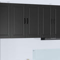 Wandschrank PORTO Schwarz 80 x 31 x 80 cm Holzwerkstoff