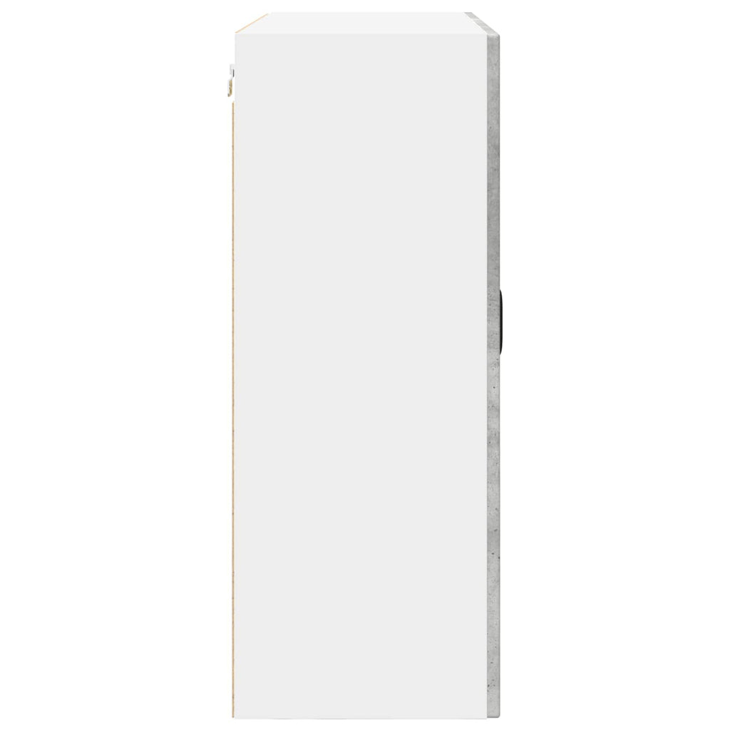 Wandschrank PORTO Beton Grau 80 x 31 x 80 cm Holzwerkstoff
