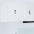 Wandschrank PORTO Hochglanz Weiß 80 x 31 x 80 cm Holzwerkstoff