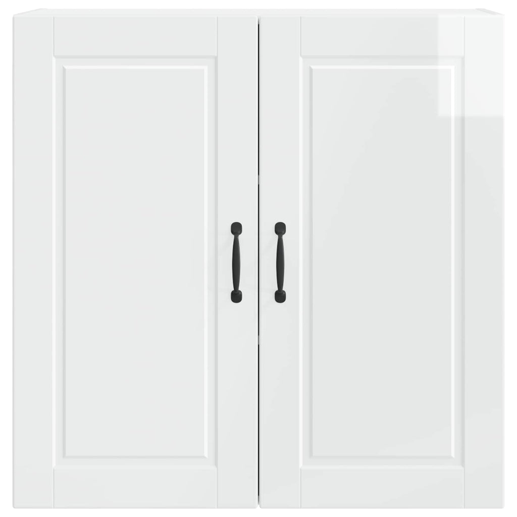 Wandschrank PORTO Hochglanz Weiß 80 x 31 x 80 cm Holzwerkstoff