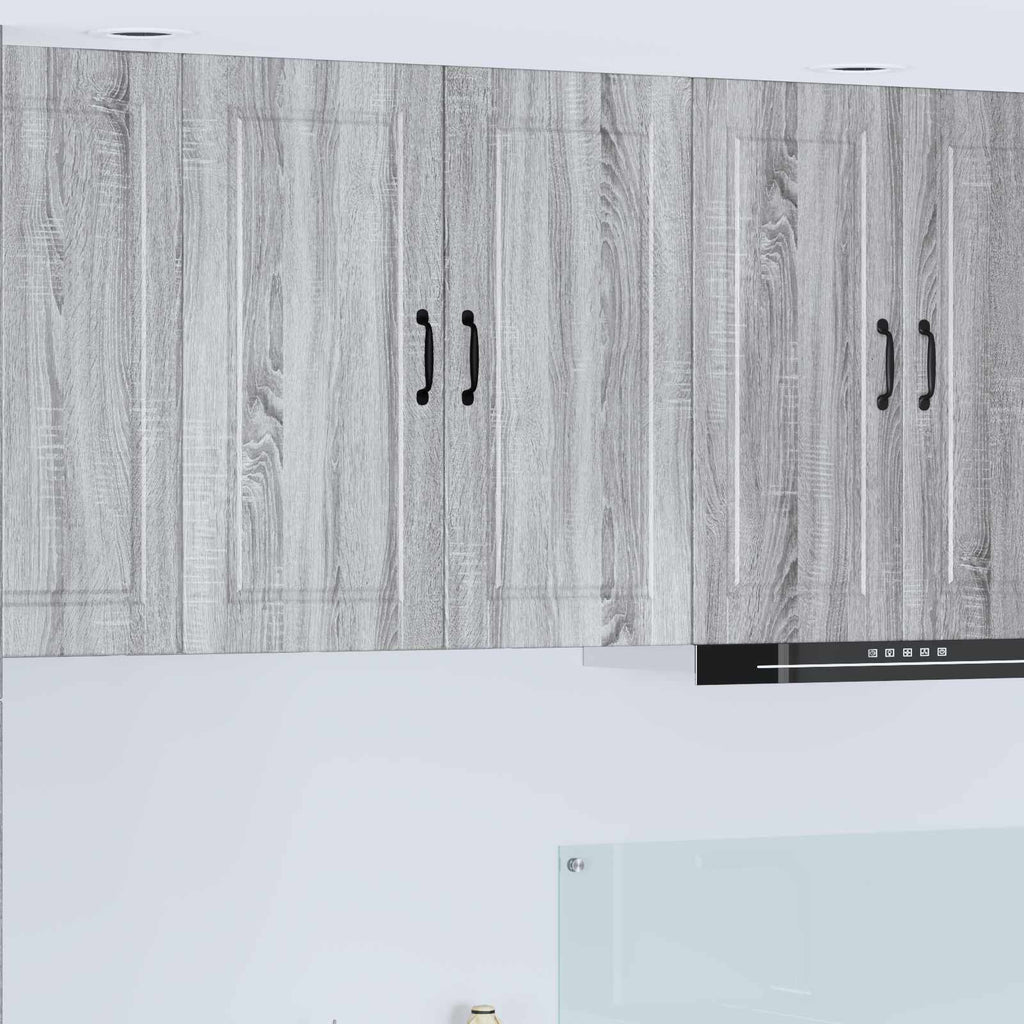 Wandschrank PORTO Graues Sonoma 80 x 31 x 80 cm Holzwerkstoff