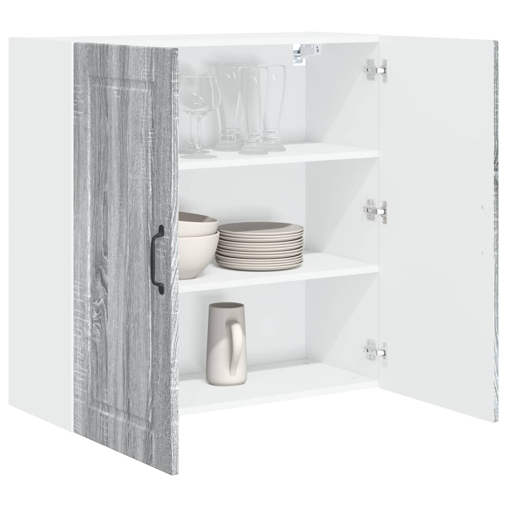 Wandschrank PORTO Graues Sonoma 80 x 31 x 80 cm Holzwerkstoff