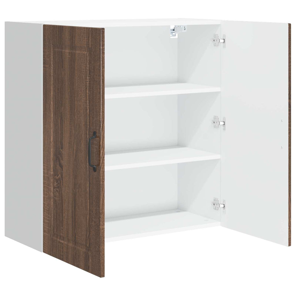 Wandschrank PORTO Braun Eichen-Optik 80 x 31 x 80 cm