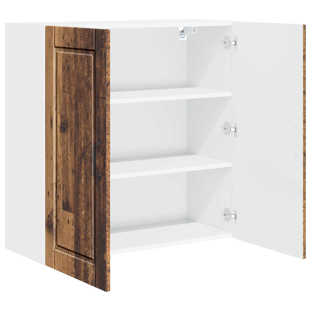 Wandschrank PORTO Altholz 80 x 31 x 80 cm Holzwerkstoff