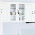 Wandglas-Schrank PORTO Weiß 80 x 31 x 80 cm Holzwerkstoff