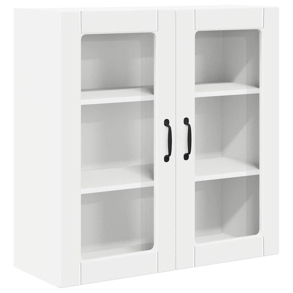 Wandglas-Schrank PORTO Weiß 80 x 31 x 80 cm Holzwerkstoff