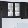 Wandglas-Schrank PORTO Schwarz 80 x 31 x 80 cm Holzwerkstoff