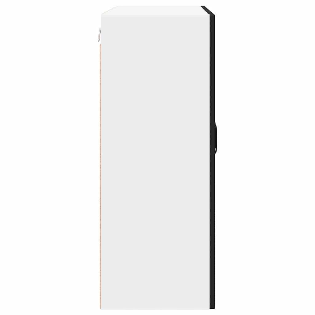 Wandglas-Schrank PORTO Schwarz 80 x 31 x 80 cm Holzwerkstoff