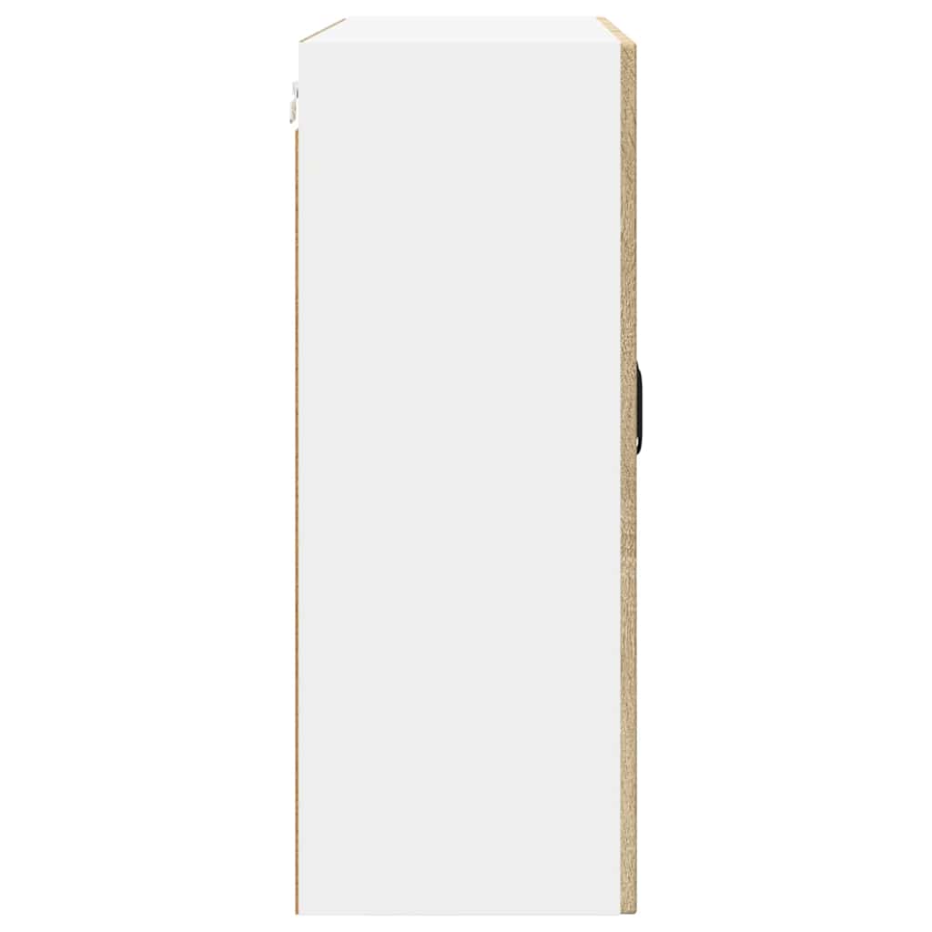 Wandglas-Schrank PORTO Sonoma-Eiche 80 x 31 x 80 cm